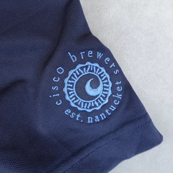 Travis Mathew Polo Shirt Men Large Blue Performance Golf Short Sleeve - Picture 2 of 10